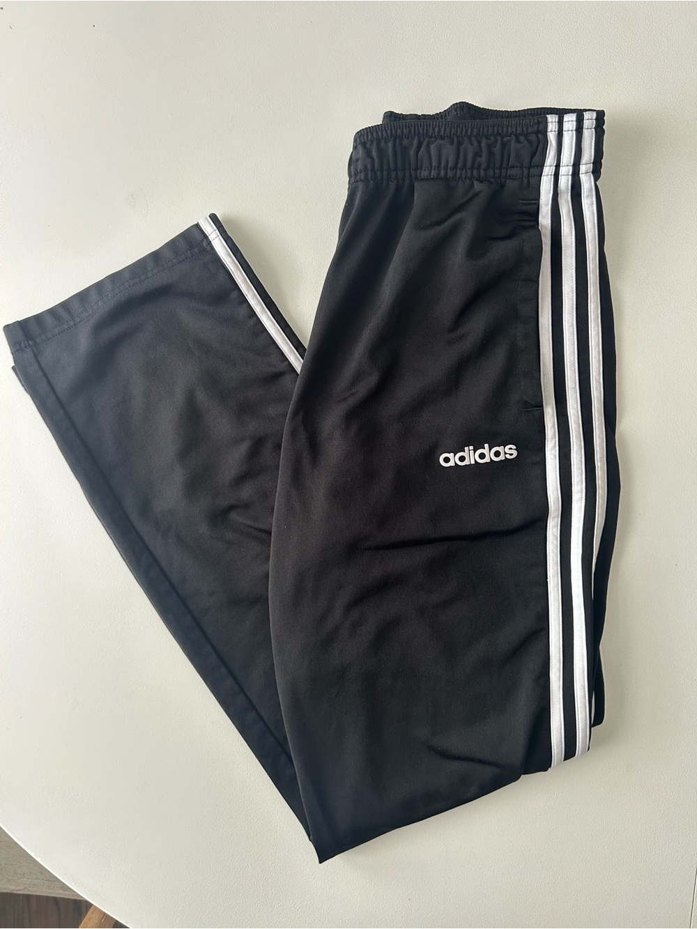 Adidas Black 3-Stripes Track Pants Athletic Pants Size M